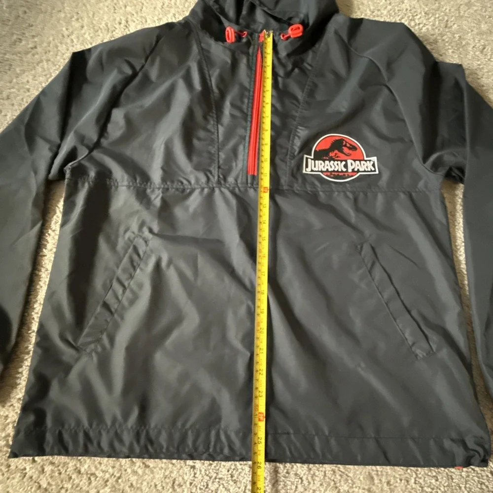 Men Jurassic Park Universal Studios Exclusive 1/4 Zip Windbreaker Pullover Small